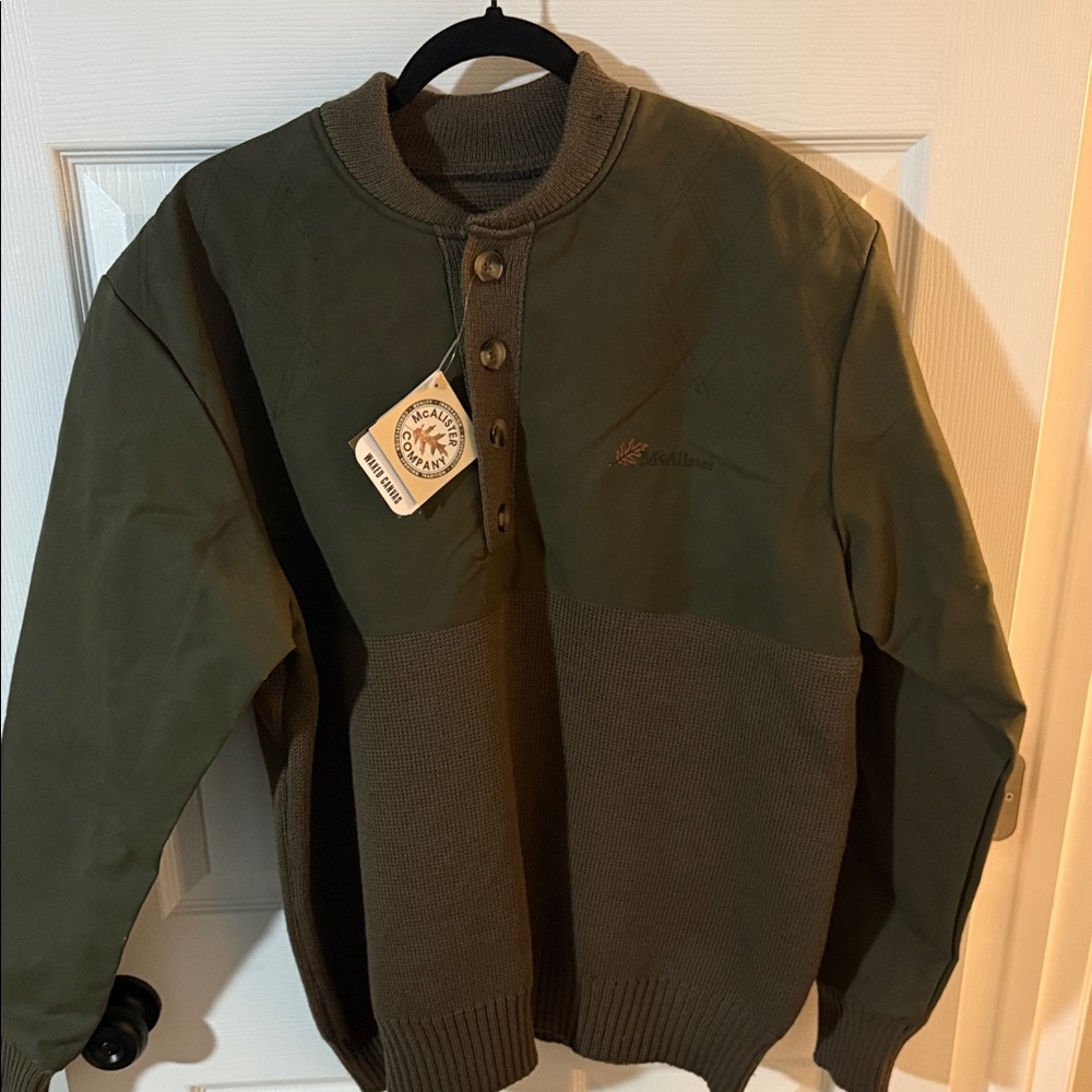 Men’sDrake McAlister Waterfowler’s Olive Green Sweater